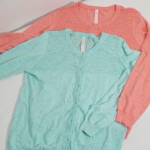 Button-up cardigan bundle